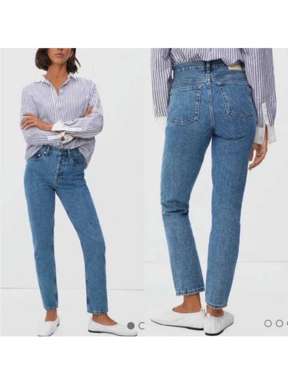 Everlane The 90s Cheeky Jean Women’s Size 26 High Rise Straight Leg Blue Denim
